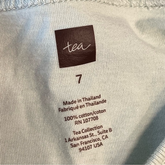 2 Tea Collection pink camel white jungle dresses size 7 100% cotton - Picture 5 of 9